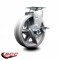 Service Caster 6 Inch V-Groove Semi Steel Cast Iron Swivel Caster with Roller Bearing and Brake SCC-20S620-VGR-TLB - alternate 4